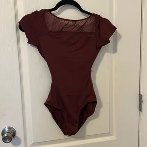 Mirella cap sleeve leotard